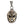 Carica l&#39;immagine nel visualizzatore Galleria, Collana con ciondolo maschera messicana in ottone in argento sterling
