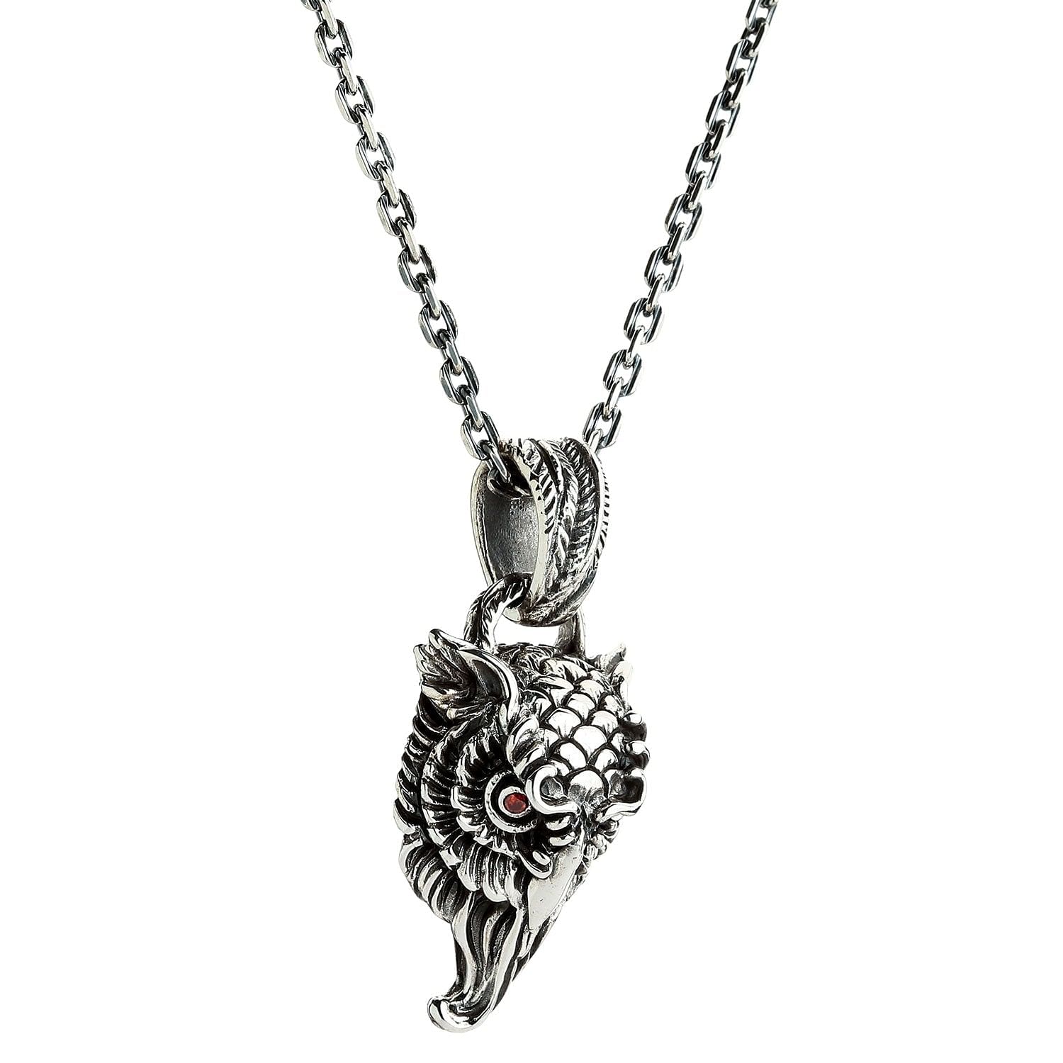 Japanese Phoenix Harmonica Pendant Necklace