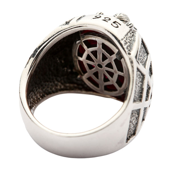 Medium Red Spider Ring