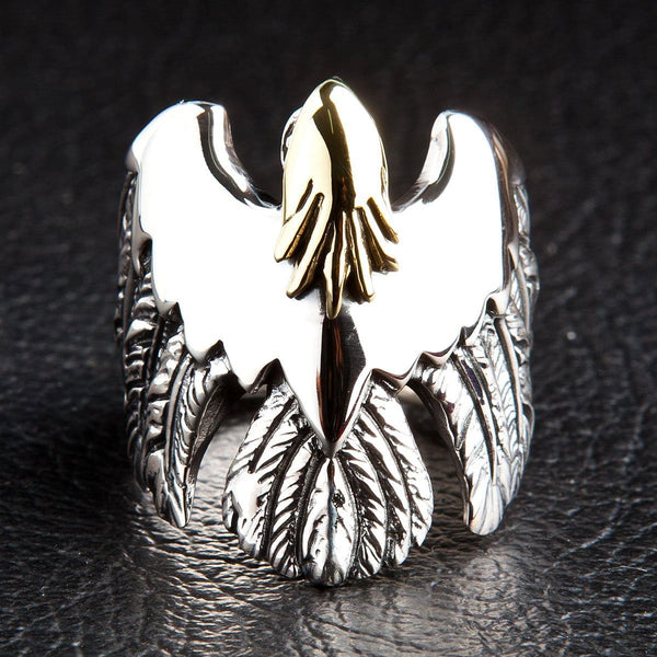 Sterling Silver Eagle Hawk Rings